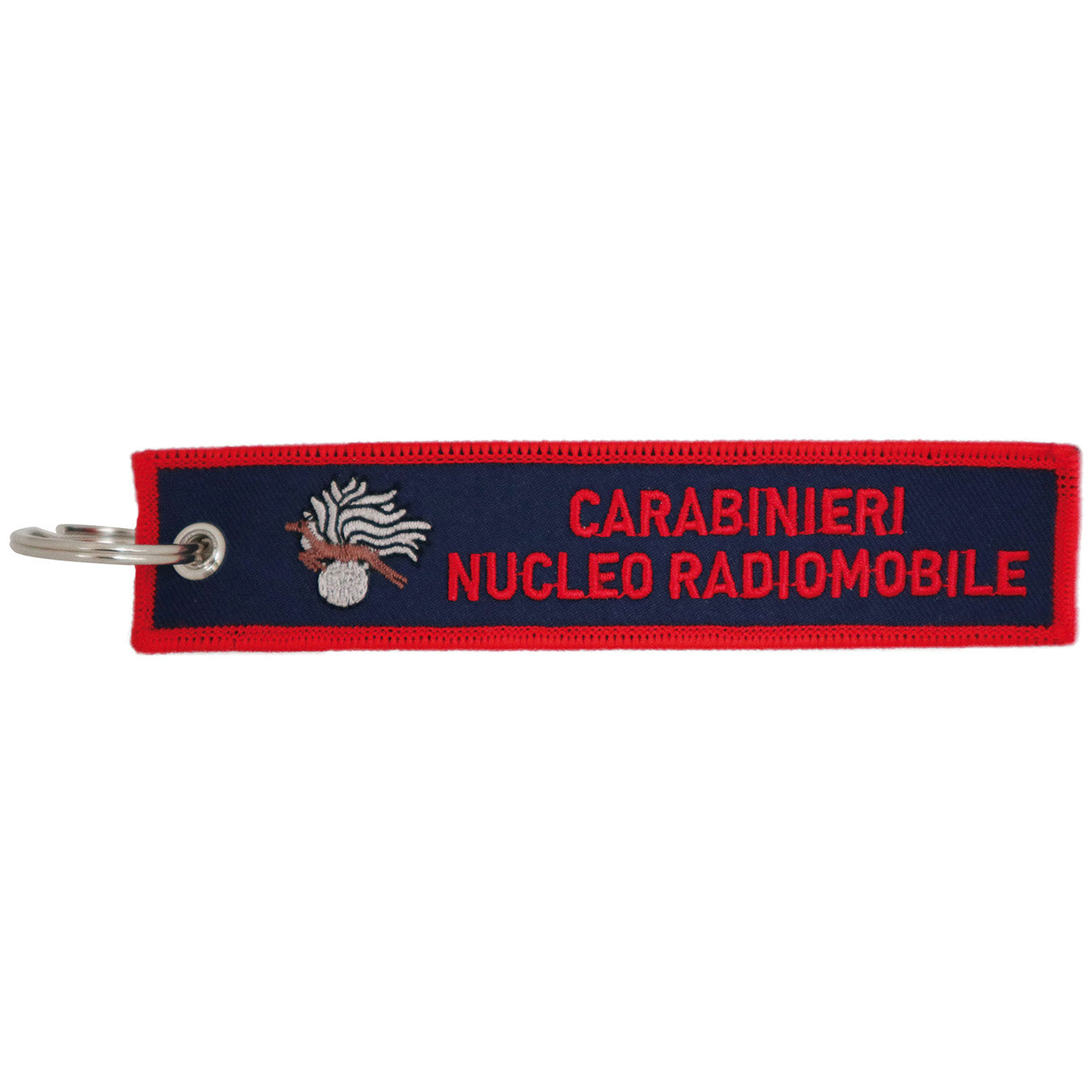 Portachiavi bifacciale ricamato CARABINIERI NUCLEO RADIOMOBILE