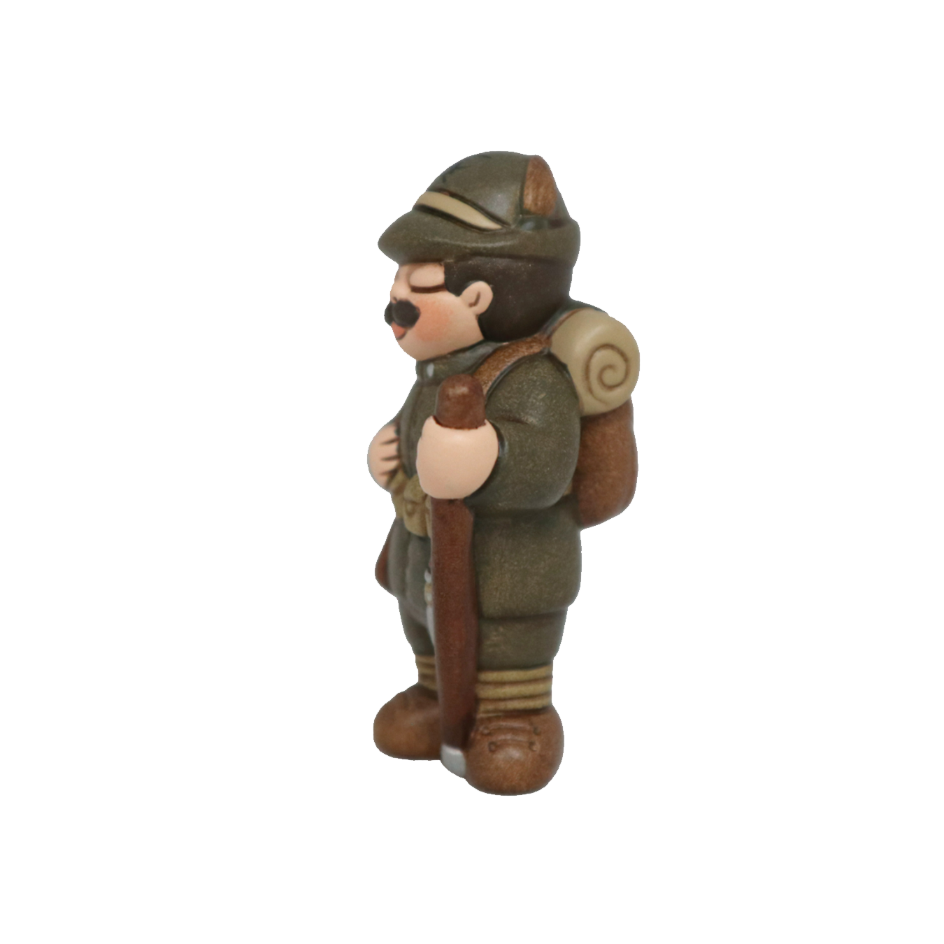 STATUETTA ALPINO 15-18 IN UNIFORME DI MARCIA H 7.5 CM