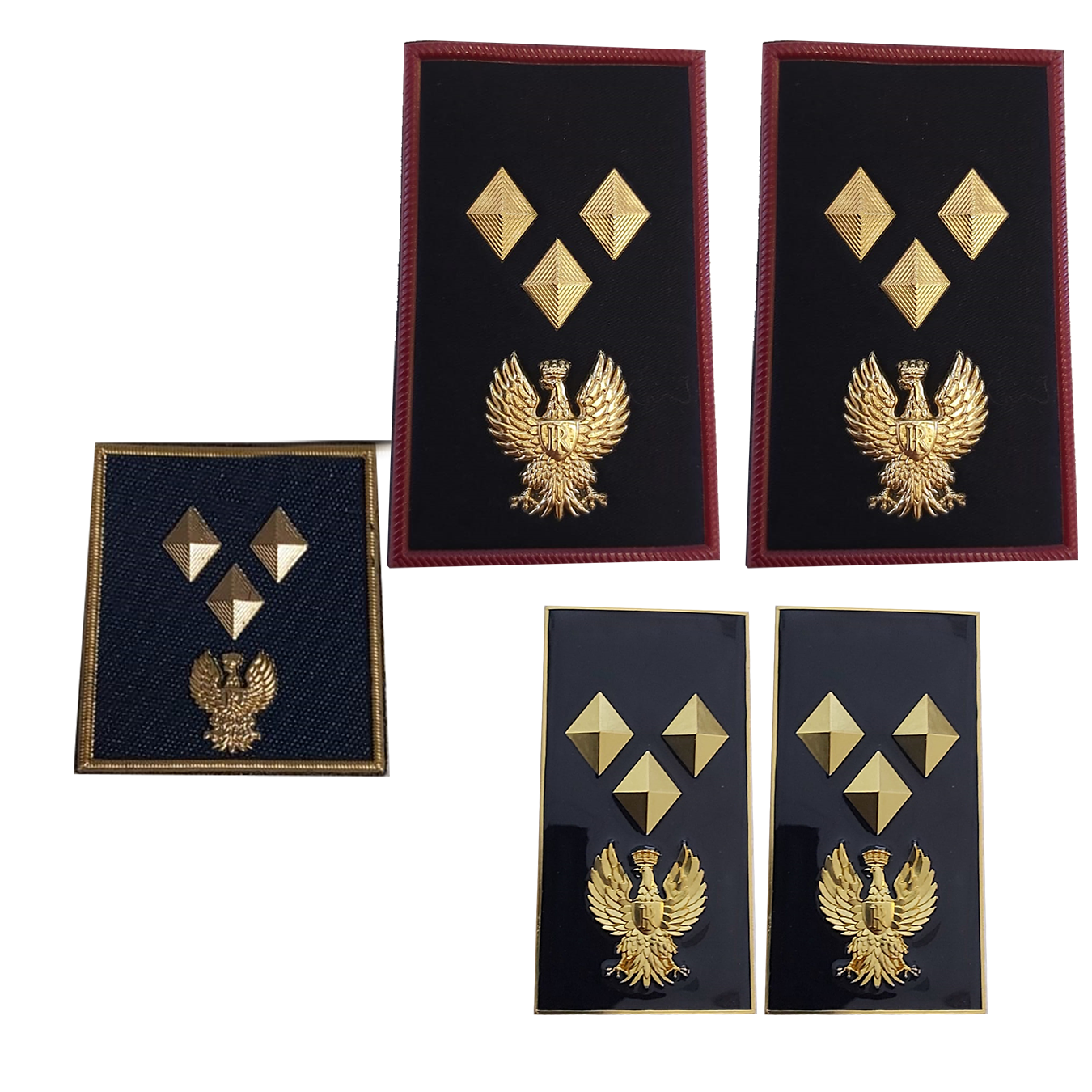 KIT Gradi velcro - tubolare - metallo Polizia di Stato
