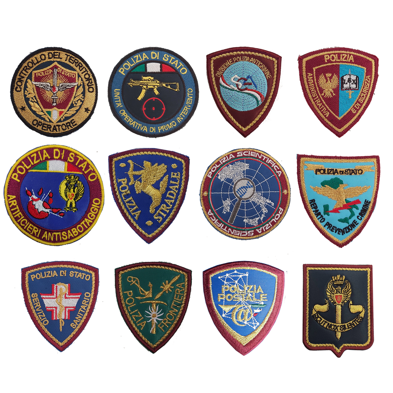 Patch In Gomma Fluor 'Polizia' | Con Retro In Velcro – 13x4,3 Cm – Polizeimemeshop - 3