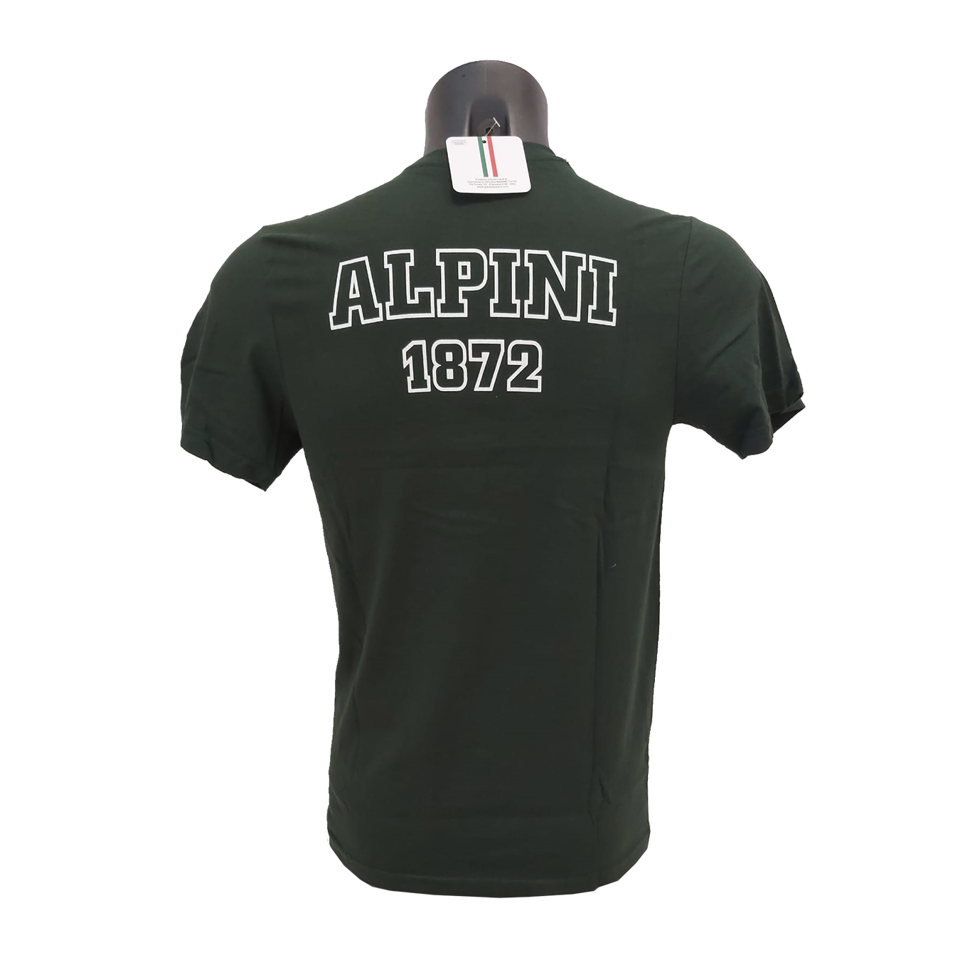 T-SHIRT CON LOGO ANA LATO CUORE E SCRITTA ALPINI 1872 SU SCHIENA
