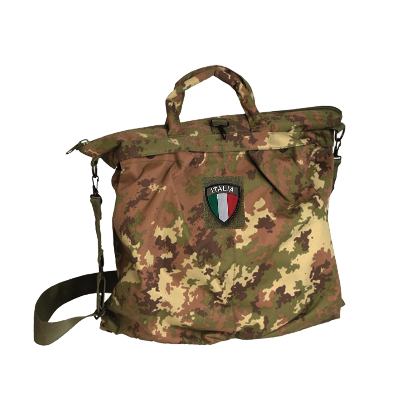 Borsa portacasco/pc vegetata patch italia