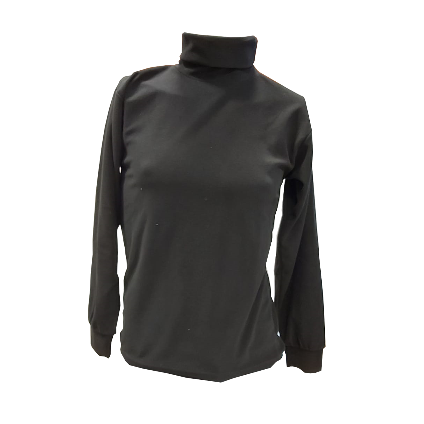 Maglione in pile a collo alto nero