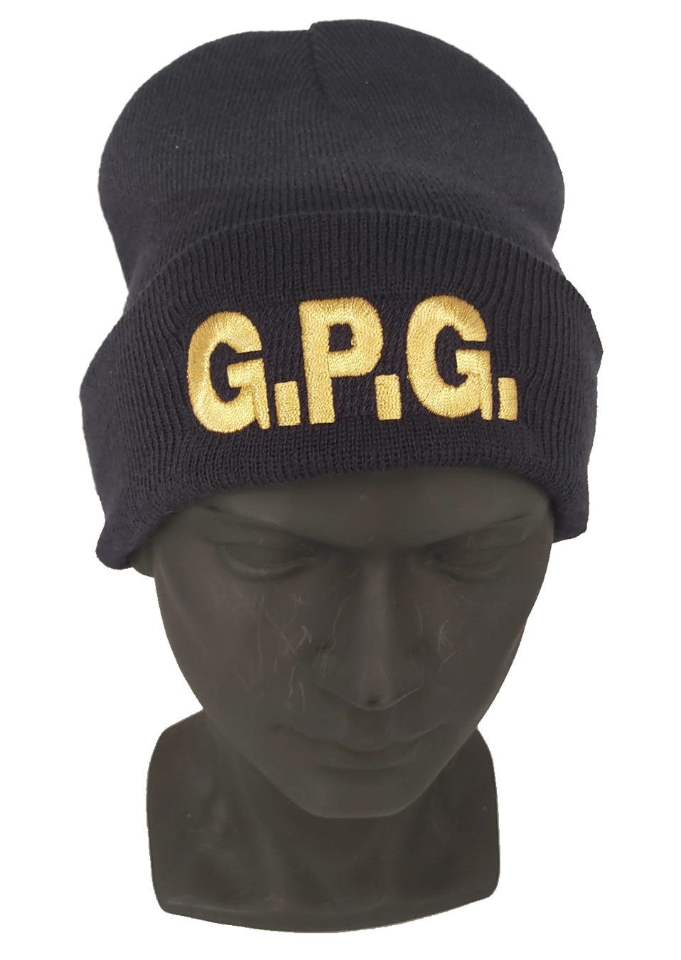 Berrettino in maglia scritta G.P.G.