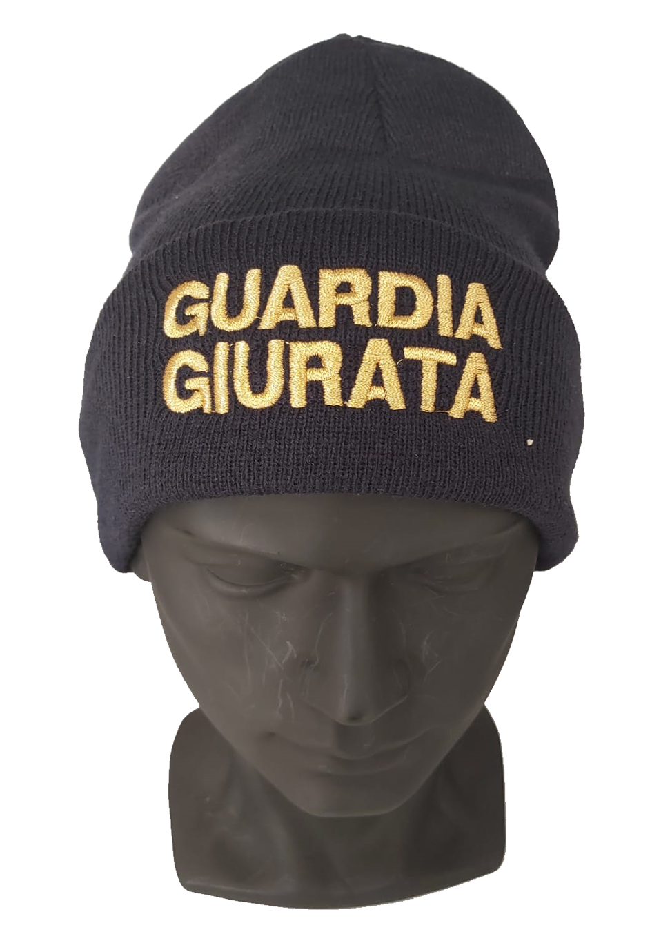 Berrettino in maglia scritta GUARDIA GIURATA