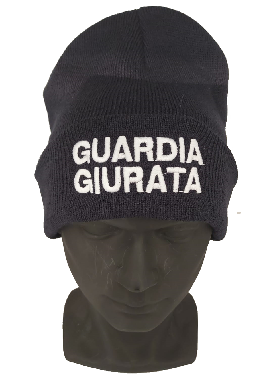 Berrettino in maglia scritta GUARDIA GIURATA