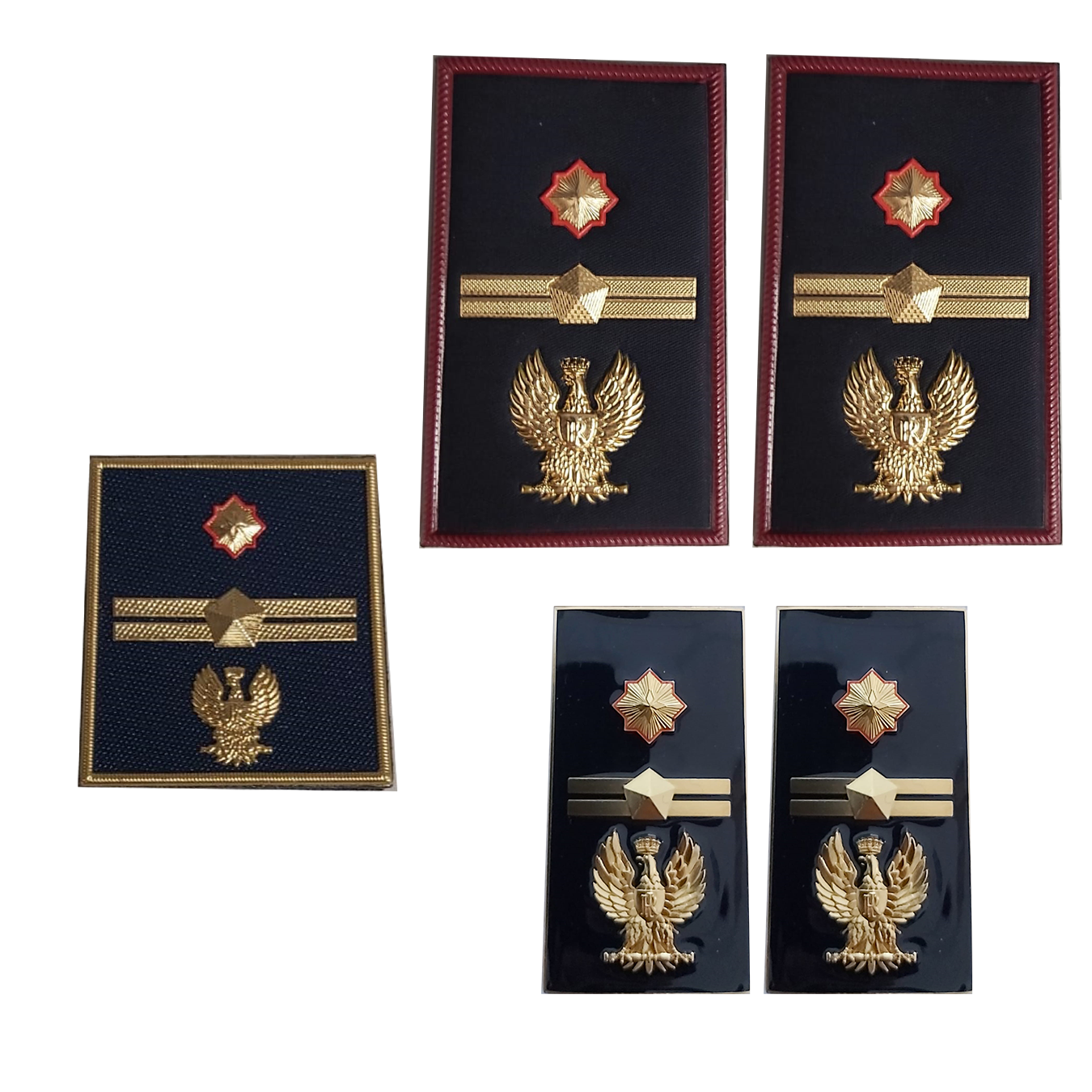KIT Gradi velcro - tubolare - metallo Polizia di Stato