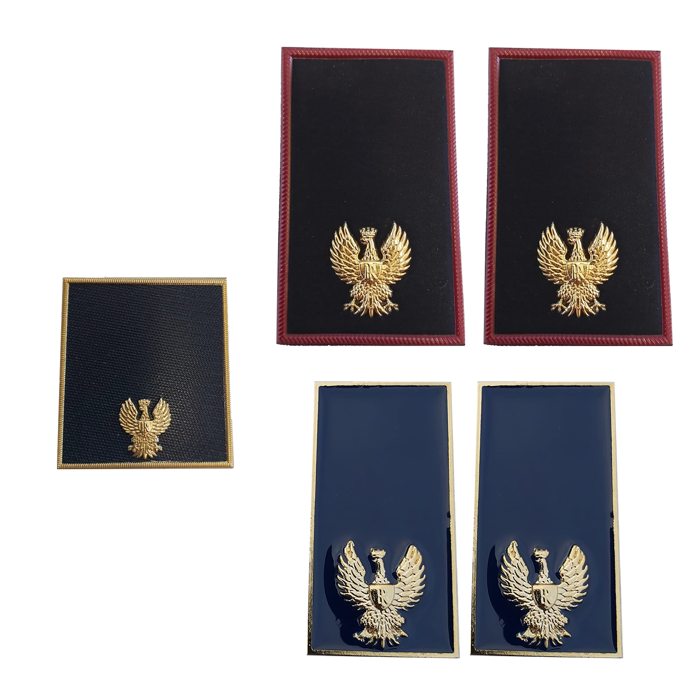 KIT Gradi velcro - tubolare - metallo Polizia di Stato