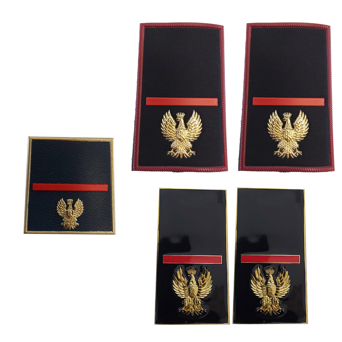 KIT Gradi velcro - tubolare - metallo Polizia di Stato
