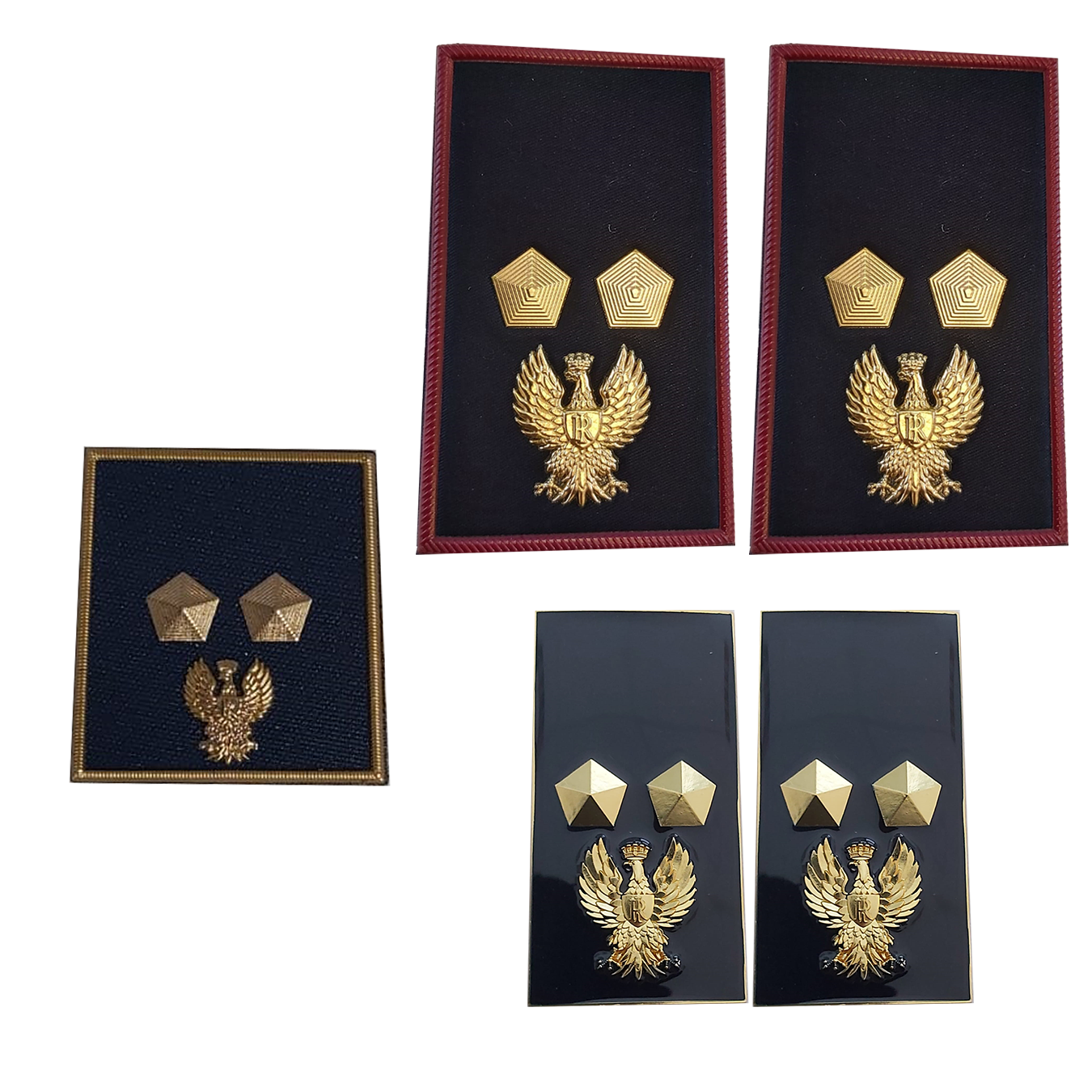 KIT Gradi velcro - tubolare - metallo Polizia di Stato