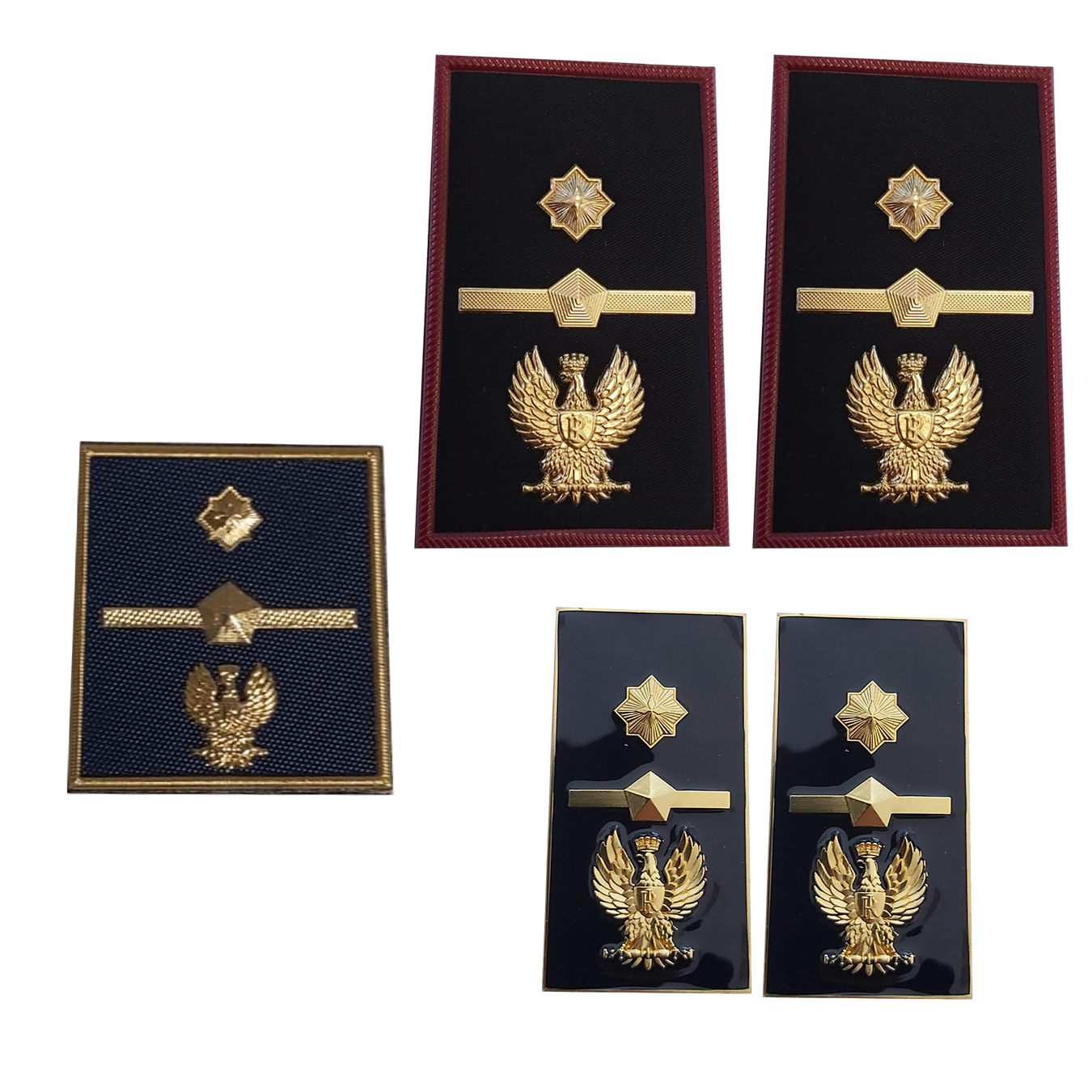 KIT Gradi velcro - tubolare - metallo Polizia di Stato