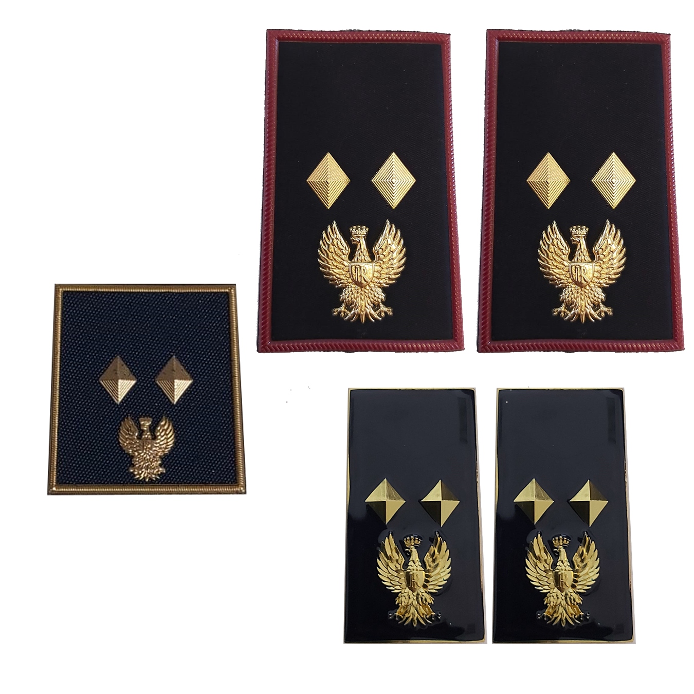 KIT Gradi velcro - tubolare - metallo Polizia di Stato