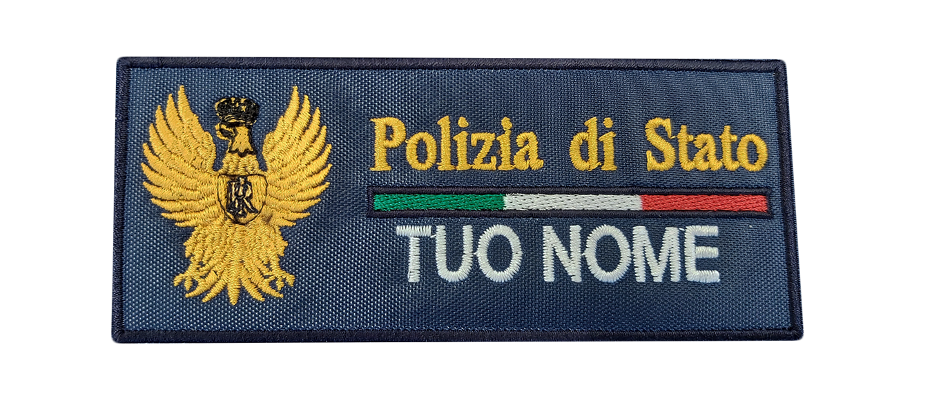Patch Polizia di Stato personalizzata con nome