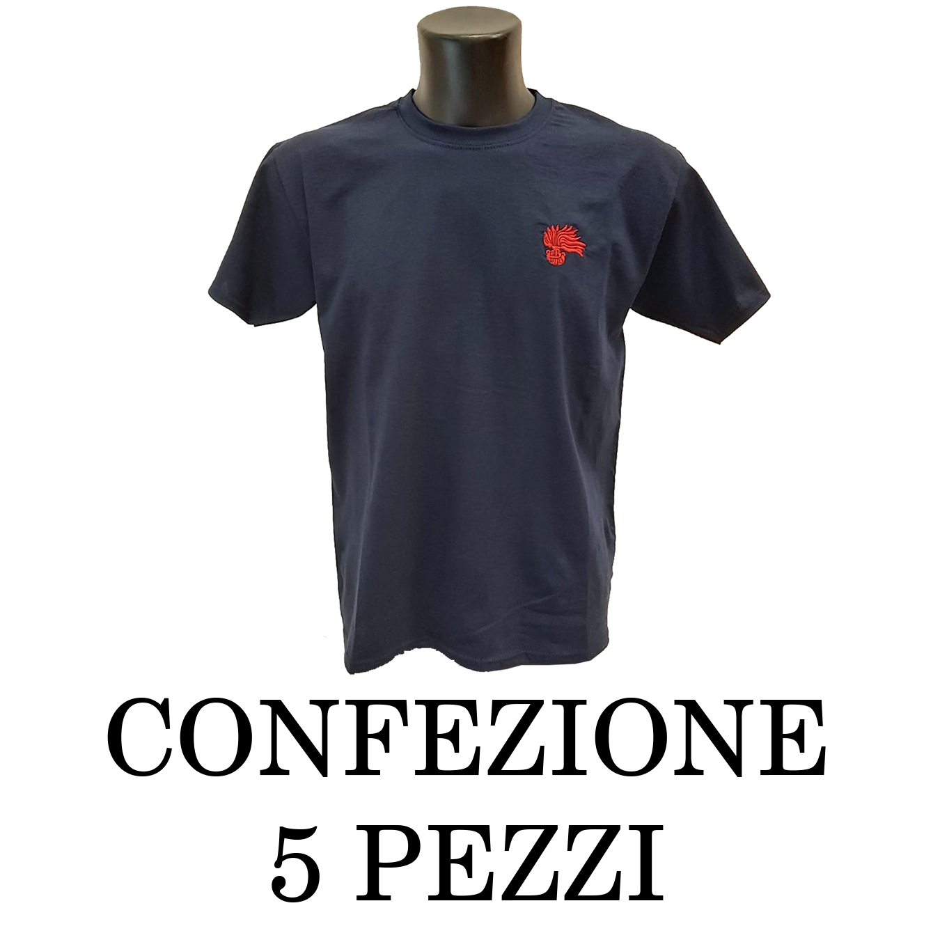 T-shirt 5 pezzi fiamma rossa Carabinieri