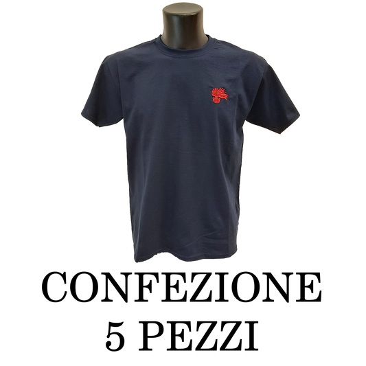 T-shirt 5 pezzi fiamma rossa Carabinieri