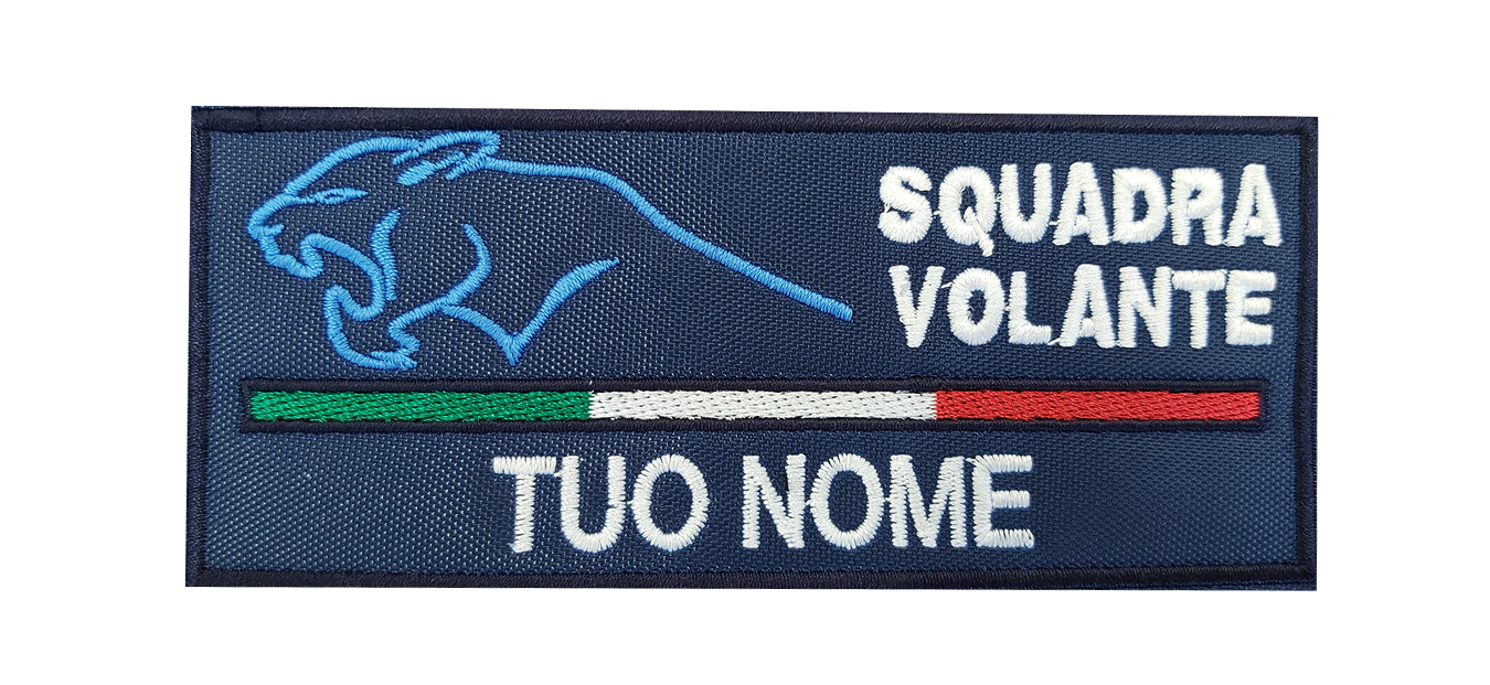 Patch squadra volante personalizzata