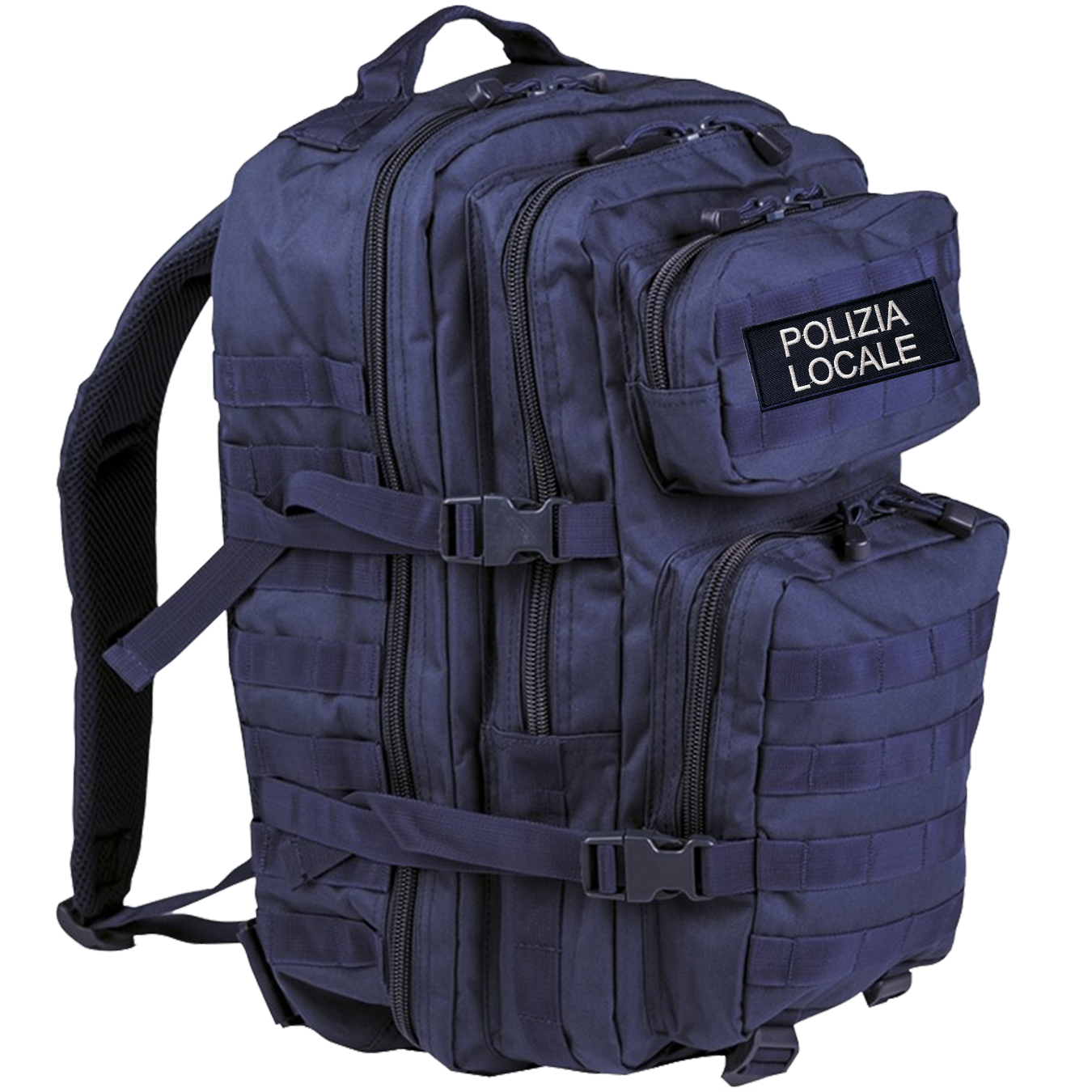 Zaino blu - patch POLIZIA LOCALE omaggio
