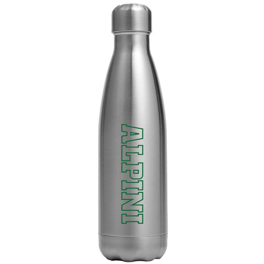 BORRACCIA IN ACCIAIO INOX ARGENTO 500 ML CON LOGO ANA E SCRITTA ALPINI