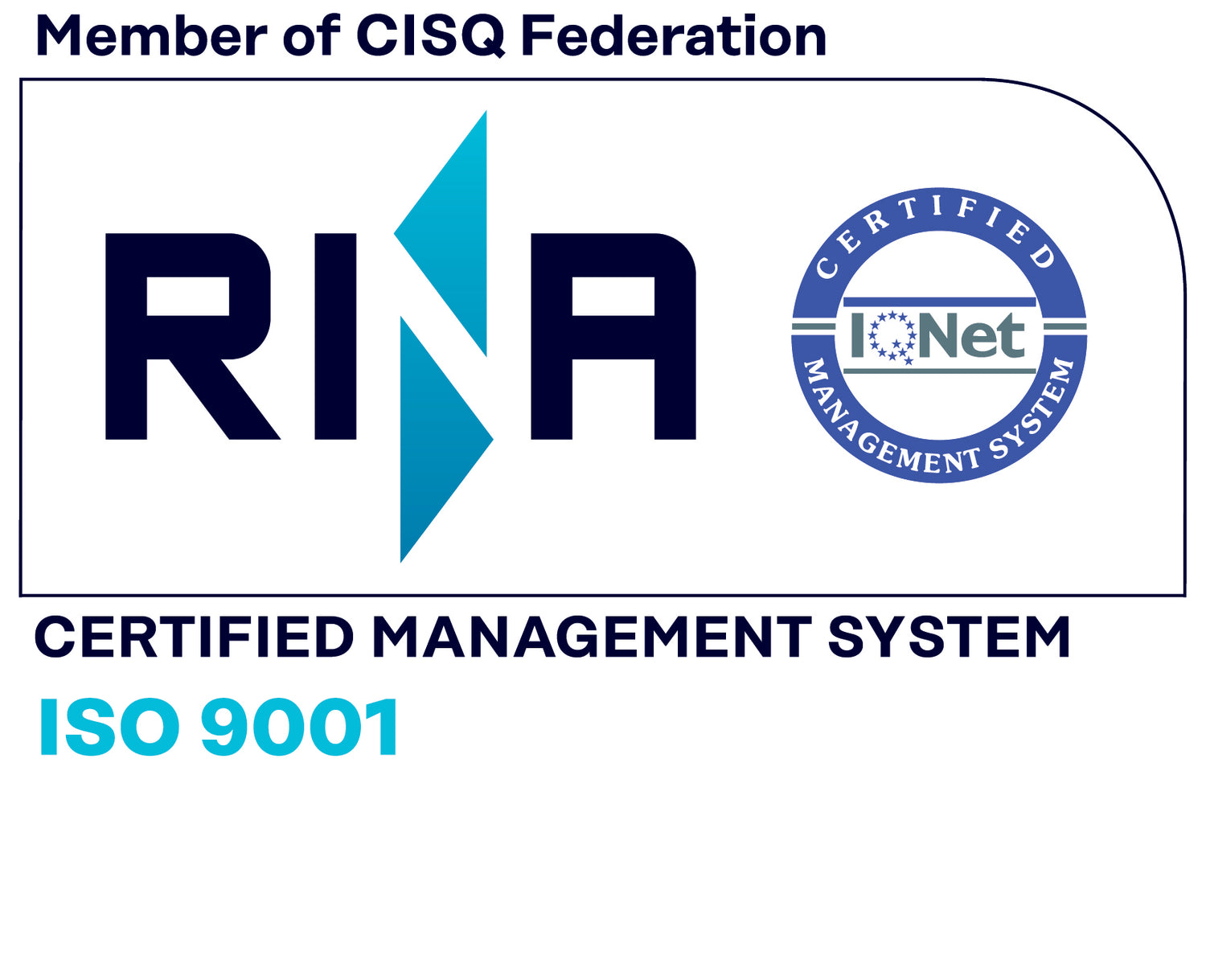 Member of CISQ Federation Rina ISO 9001