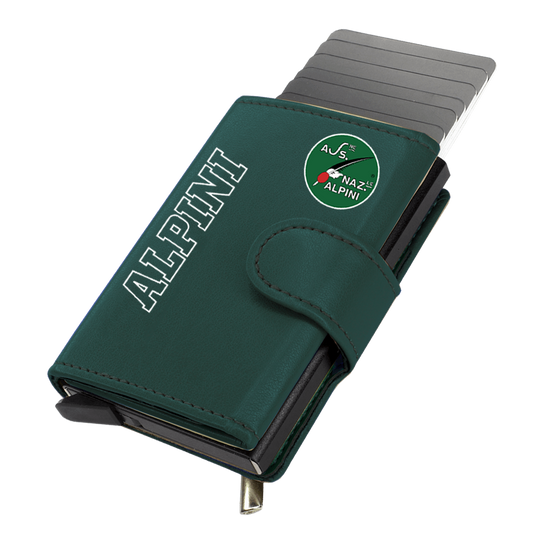 Portafoglio con tasca per monete logo ANA e scritta ALPINI