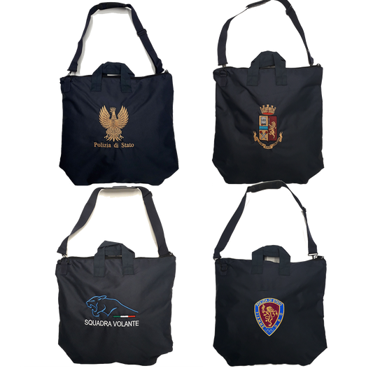 Borsa portacasco/pc blu Polizia di Stato