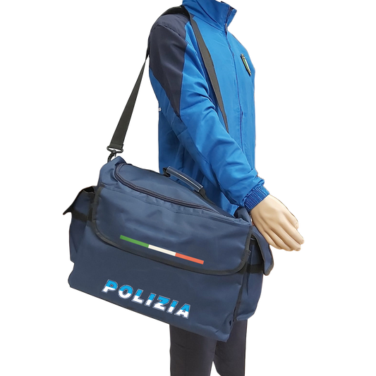 Borsa fitness Polizia Bicolore