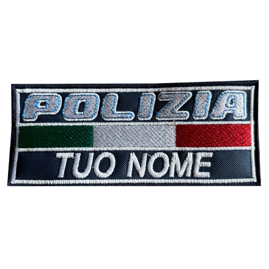 Patch Polizia bicolore personalizzata