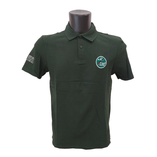 POLO MANICA CORTA CON LOGO ANA LATO CUORE E SCRITTA ALPINI SU MANICA DX