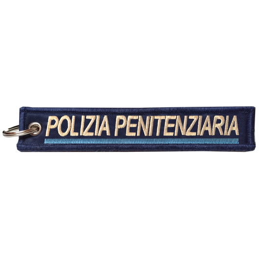 Portachiave scritta POLIZIA PENITENZIARIA