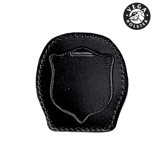 Portaplacca in pelle da cintura