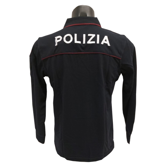 Polo manica lunga Polizia di Stato cotone