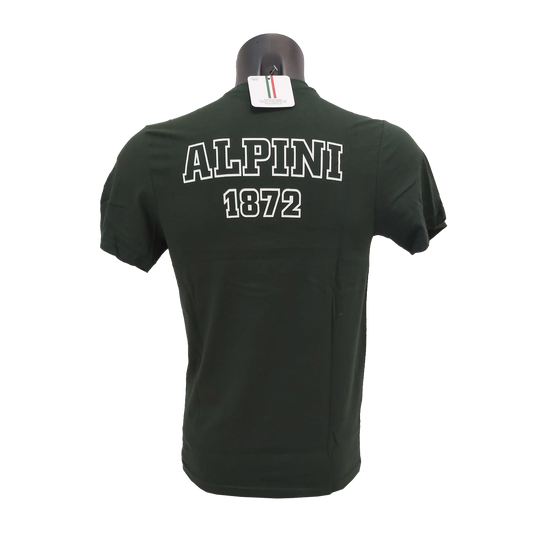 T-SHIRT CON LOGO ANA LATO CUORE E SCRITTA ALPINI 1872 SU SCHIENA