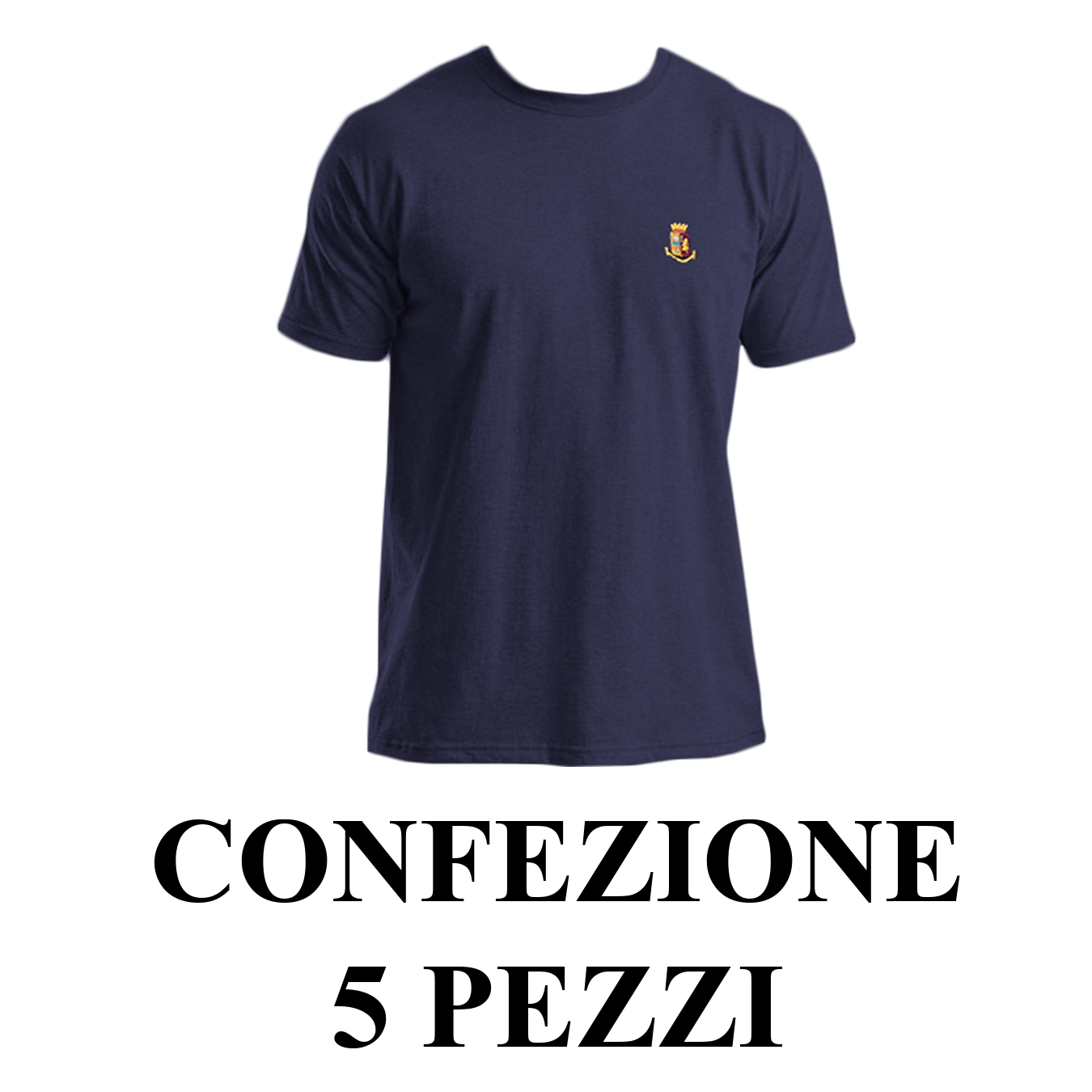 T-shirt 5 PEZZI araldico Polizia di Stato