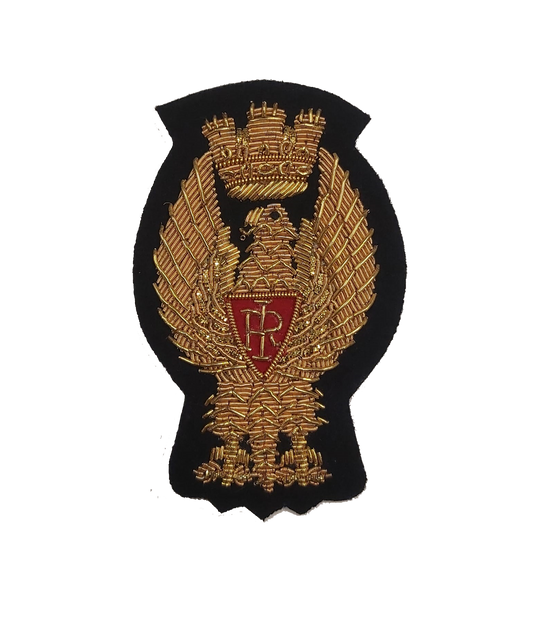 Fregio aquila Polizia di Stato ricamato in canuttiglia
