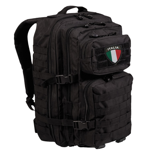 Zaino nero - patch Italia omaggio