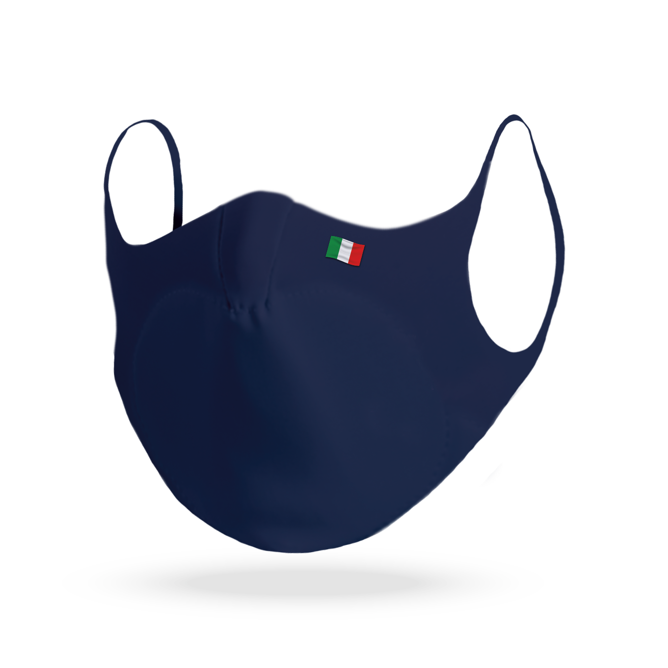 Mascherina personalizzata con Iniziali bandiera italiana blu