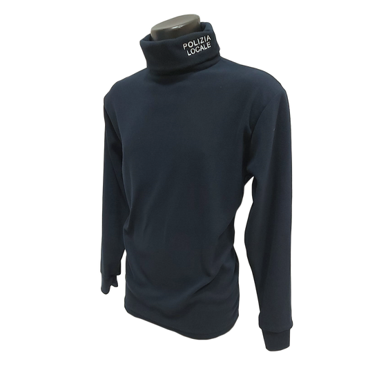 Maglione in pile a collo alto POLIZIA LOCALE