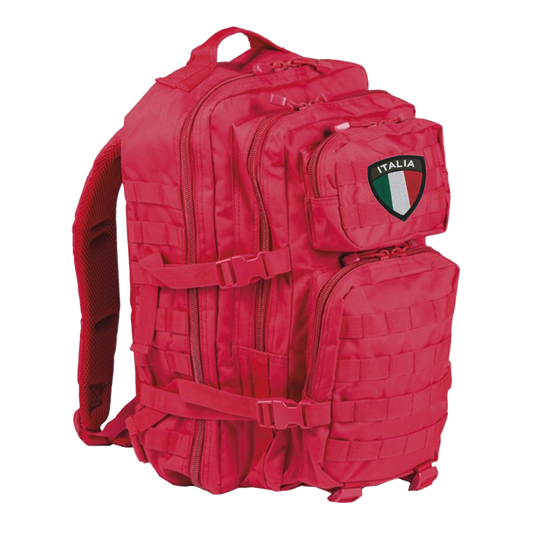 Zaino rosso - patch Italia omaggio