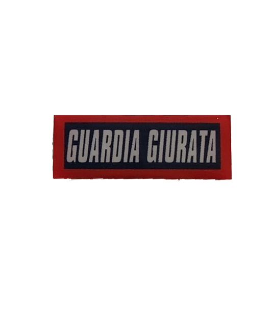 SCRITTA GUARDIA GIURATA