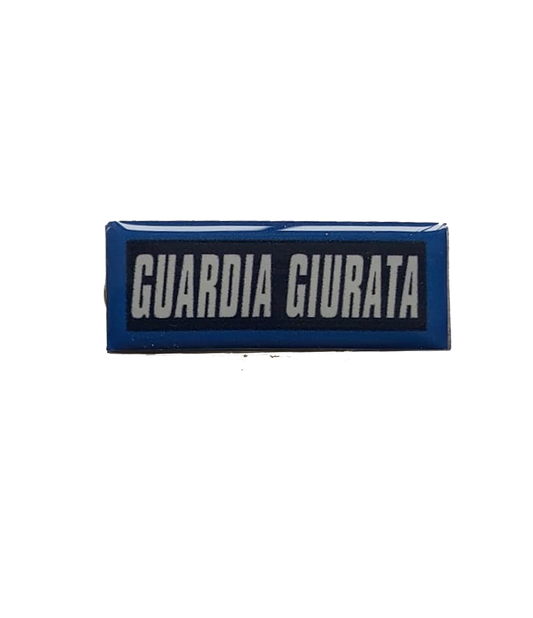 SCRITTA GUARDIA GIURATA