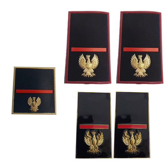 KIT Gradi velcro - tubolare - metallo Polizia di Stato