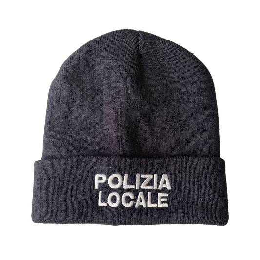 Berrettino in maglia Polizia Locale