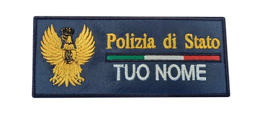 Patch Polizia di Stato personalizzata con nome
