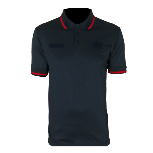 Polo blu costine rosse