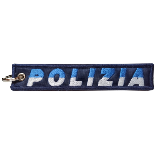 Portachiave scritta POLIZIA