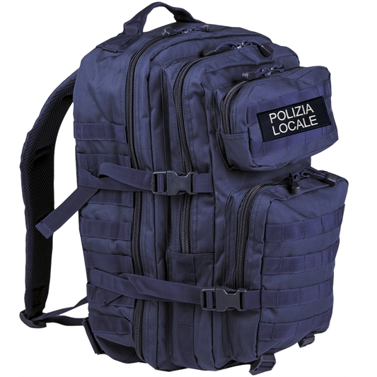 Zaino blu - patch POLIZIA LOCALE omaggio